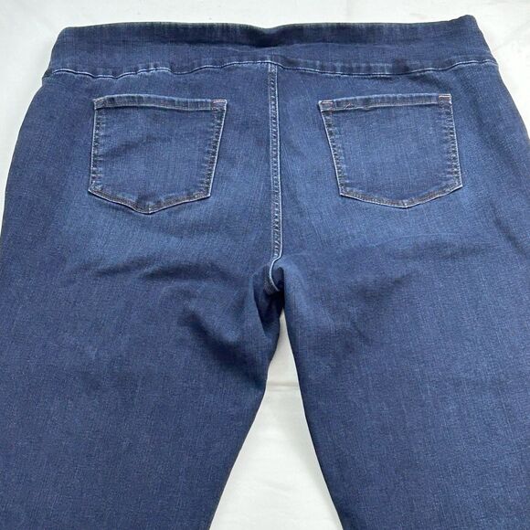 Lee Jeans Blue Slim Fit Slim Leg Mid Rise Sculpting Stretch Pull On Women's 22W - Picture 5 of 15